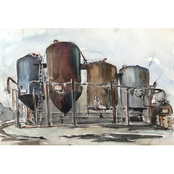Eve Nethercott, Drums, P5.43, Watercolor Painting