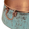 Nobel Naked Copper 16.5" Round Vessel Bath Sink with Ashfield Vessel Faucet Kit