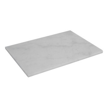 Marble Cutting Board, White, 12"x16"