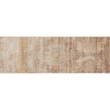 Slate, Rust, Gold Anastasia Area Rug by Loloi, 2'7"x8'