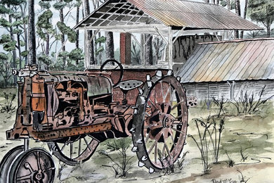 Tractor / Antique Car Paintings