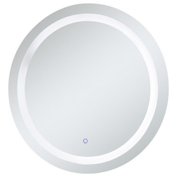 Elegant Decor Helios 32" Round Hardwired LED Bathroom Mirror with Touch Sensor