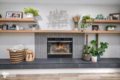 Living room - eclectic living room idea in Other