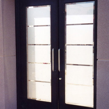 Glass Doors - Frosted Glass Front Entry Doors - GRAND FROSTED