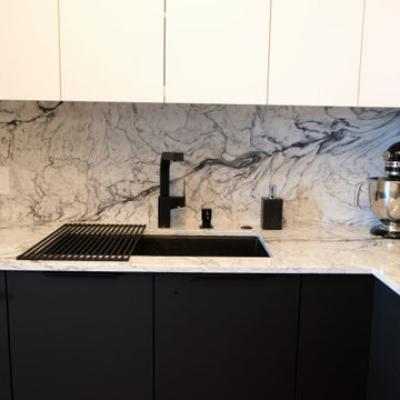 Contemporary Condo Kitchen and Bathrooms
