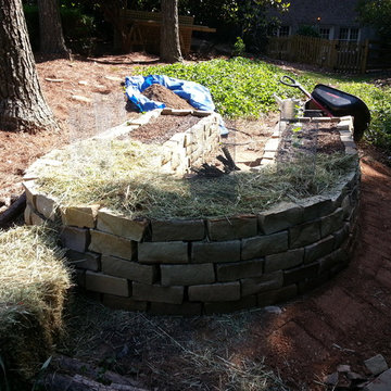 Rock Raised Veggie Garden Bed