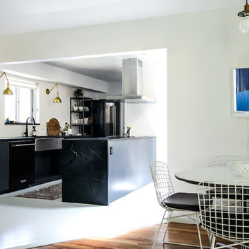 Designer Kirsten Grove's Dreamy Waxed Alberene Soapstone Kitchen