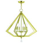 Livex Lighting, Inc. - 6 Light Chandelier, Polished Brass - Number of Bulbs: 6