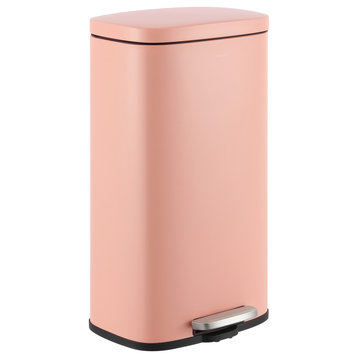 Curtis 8-Gallon Step-Open Trash Can, Pink