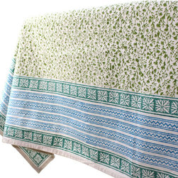 Sustainable Threads (L) - Green Field Cotton Tablecloth 60 By 60, Sustainable Threads - Tablecloths