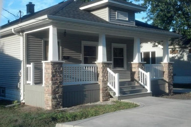 Custom Porch and Garage