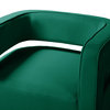 Velvet Swivel Armchair,Set of 2, Green