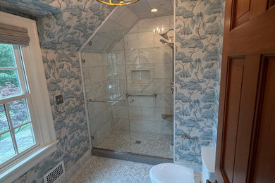 Example of a trendy bathroom design in Other