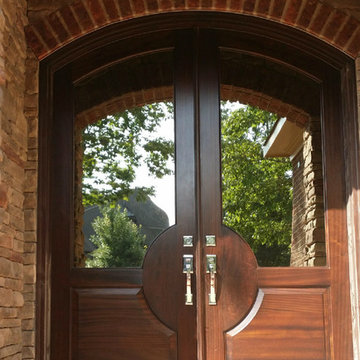 Mahogany Modern Arch Top Double