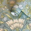 Trailing Vines Floral Wallpaper, Soft Blue, Double Roll