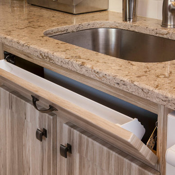 Cambria Quartz and Faux Wood in Pacaya Pair Beautifully