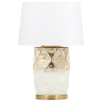 Lavinia 22" Gold Glass Table Lamp
