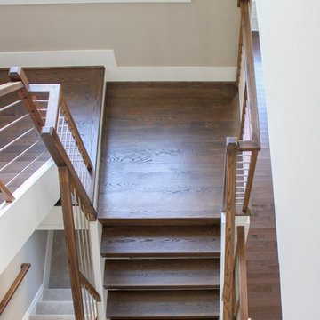 Project #22 | Stainless Steel & Dark Wood Treads