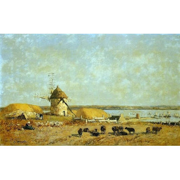 Eugene-Louis Boudin View from the Camaret Heights Wall Decal