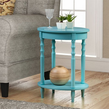 Convenience Concepts Classic Accents Brandi Oval End Table in Green Wood