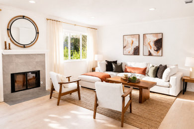 Inspiration for a modern living room remodel in Los Angeles