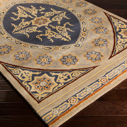 Smithsonian Hand Tufted Rug in Burgundy - Rugs