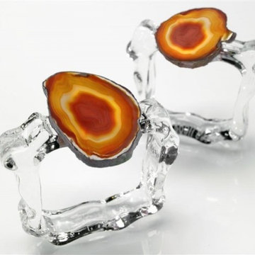 Aleotto Napkin Rings Burnt Orange