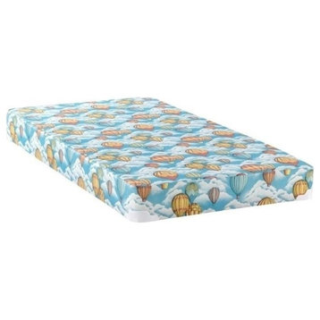 Bowery Hill Contemporary Full Bunk Bed Mattress in Blue