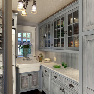 Distressed Blue Cabinet Houzz