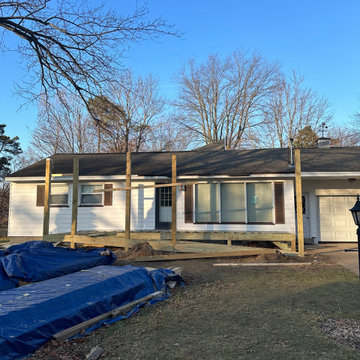 Front Porch w/ Handicap Ramp Build