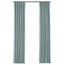 Muted Aqua Linen Curtain, Single Panel, Ring Top