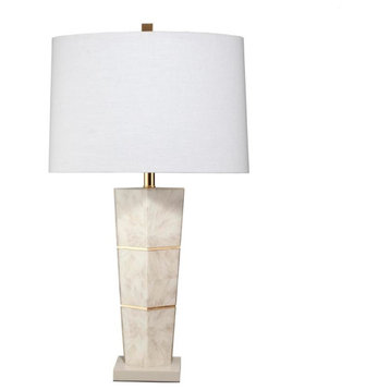 Gray Paper Lacquer Spectacle Table Lamp