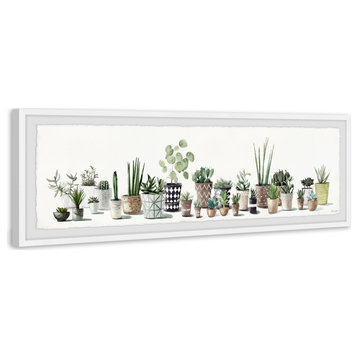 "Perfect Plants" Framed Painting Print, 30"x10"