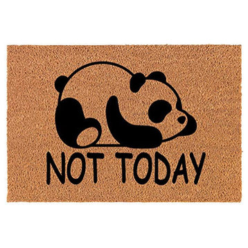Coir Doormat Panda Not Today Funny (24" x 16" Small)