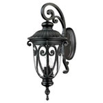 Acclaim Lighting - Acclaim Lighting 2122BK Naples - Three Light Outdoor Wall Mount - This Three Light Wall Lantern has a Black Finish and is part of the Naples Collection.  Shade Included.    Remodel: NULL  Trim Included: NULLNaples Three Light Outdoor Wall Mount Matte Black Clear Seeded Glass *UL Approved: YES *Energy Star Qualified: n/a  *ADA Certified: n/a  *Number of Lights: Lamp: 3-*Wattage:60w Candelabra bulb(s) *Bulb Included:No *Bulb Type:Candelabra *Finish Type:Matte Black
