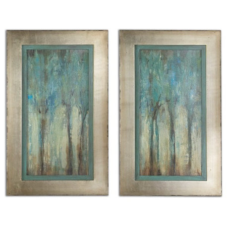 Uttermost Whispering Wind Framed Wall Art, Set of 2