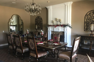 Tuscan dining room photo in Orange County