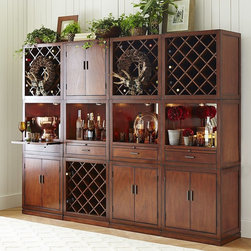Build Your Own Harvey Bar Cabinet - Tobacco Brown - Kitchen And Dining Furniture