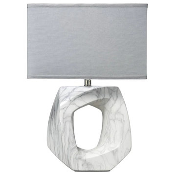 Fabre Gray/White Table Lamp