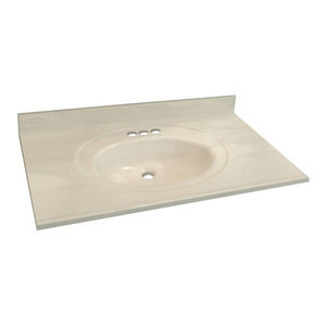 Transolid Cultured Marble 49 X19 Vanity Top Contemporary Vanity Tops And Side Splashes By Bath1