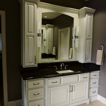 Black Galaxy Granite Vanity