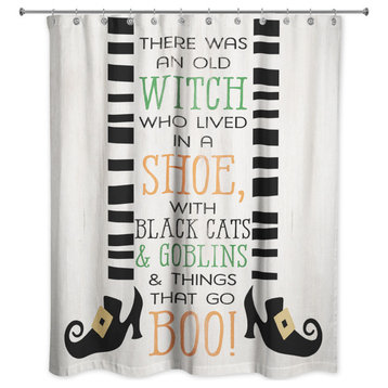 There was an Old Witch 71x74 Shower Curtain