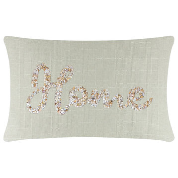 Sparkles Home Shell Home Pillow - 14x20" - Linen
