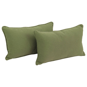 20" by 12IN Solid Twill Back Support Pillows, Sage