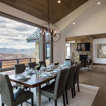 Aspen, Colorado Rustic Modern Home-Cobalt White Oak