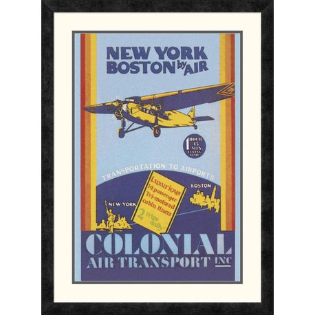 "Colonial Air Transport - New York to Boston by Air"  by Unknown, 22x30"