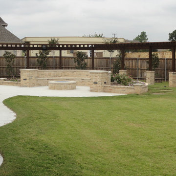 fire pit and fireplace