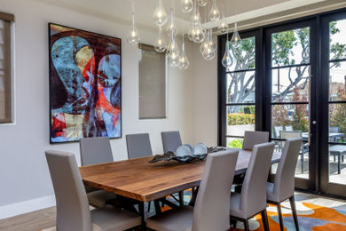 Dining room - contemporary dining room idea in Orange County