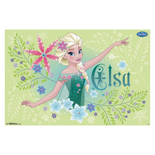 Disney Frozen Fever - Elsa Poster, Size: 14.725 inch x 22.375 inch