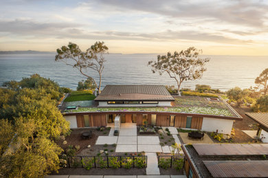 Contemporary exterior home idea in Santa Barbara